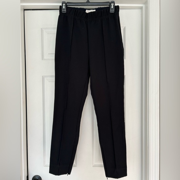 Anthropologie Women’s Black Stretch Pants/Trousers Ankle Zip Size Small - Picture 3 of 7